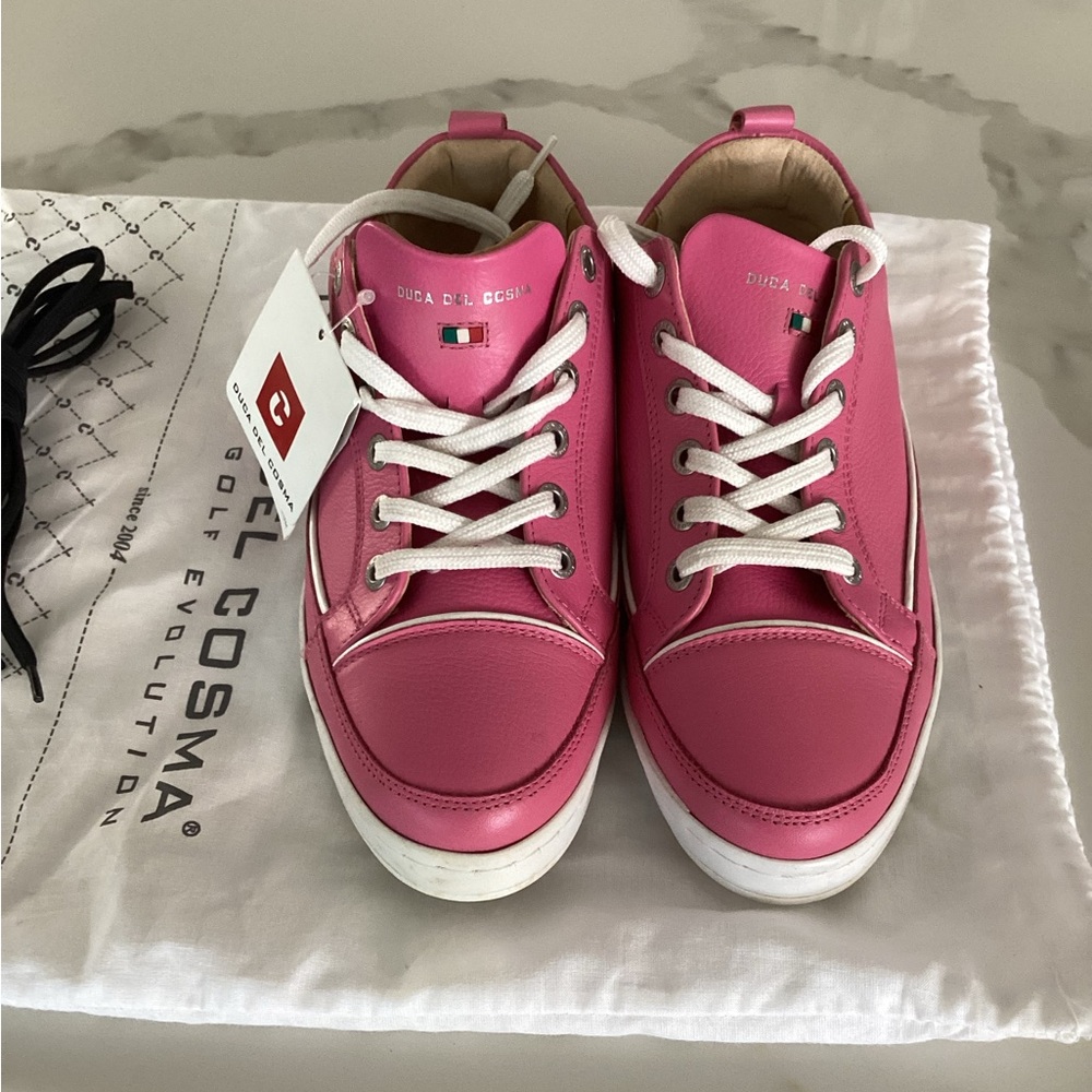 Duca del Cosma Pink Festival Golf Shoes New With Tags